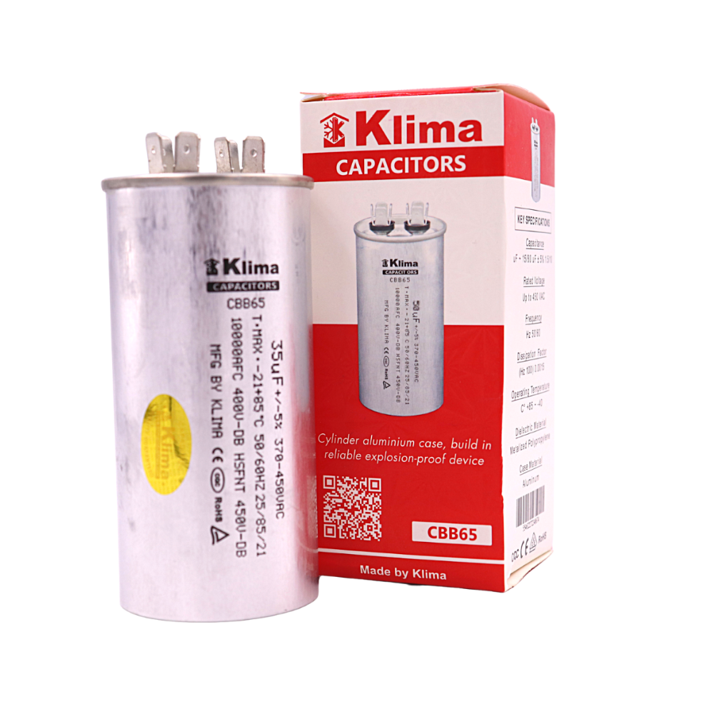 Klima Running Capacitor CBB65 35µF 370-450VAC